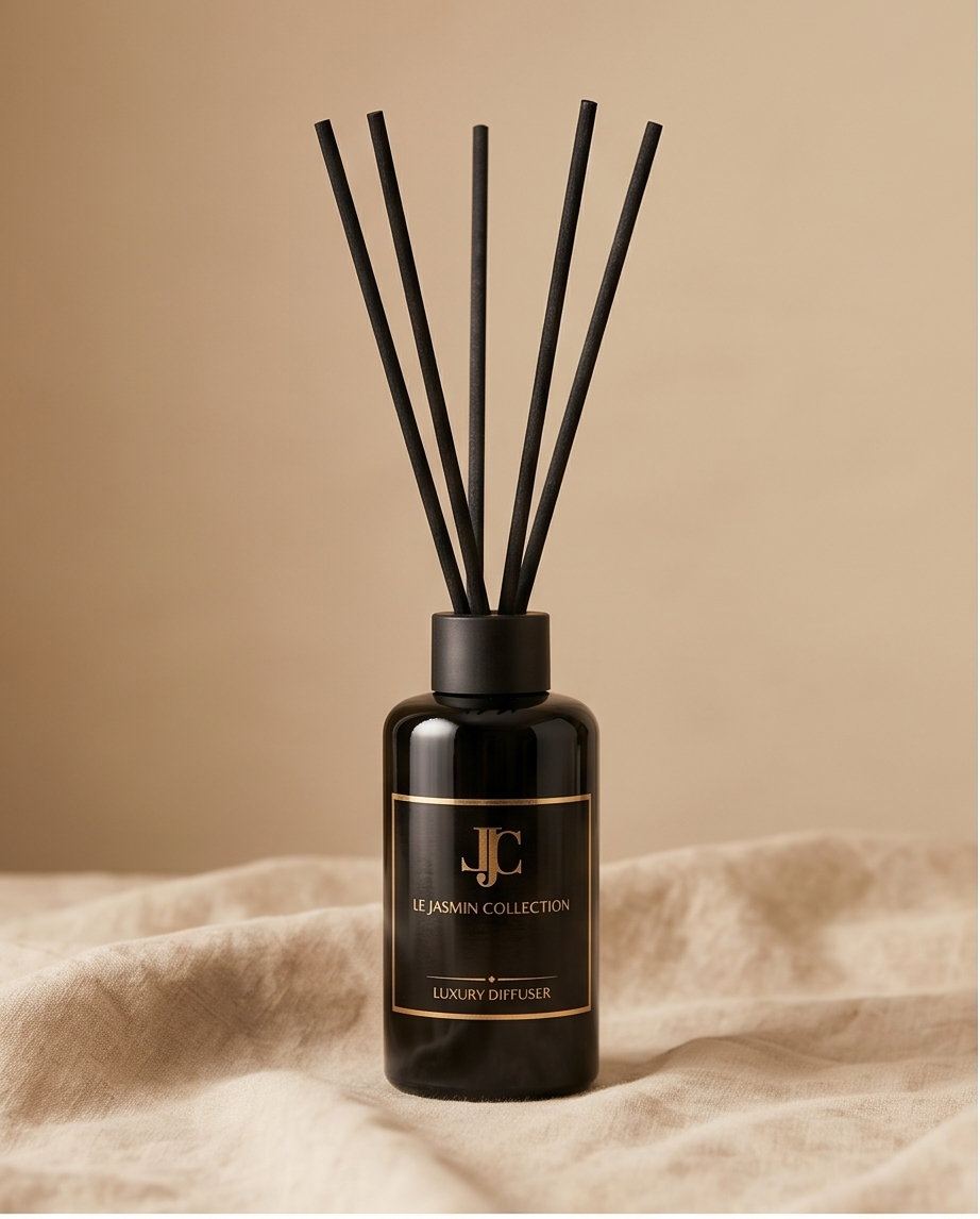 Black Elixir Reed Diffuser von LE JASMIN COLLECTION als Deko im Wohnraum